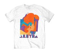 Aretha Franklin Men's Milton Graphic Cotton T-Shirt in White | Size: Medium Aretha Franklin White M