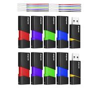 AreTop 4GB Flash Drives 10 Pack Thumb Drives Slide Retractable USB Flash Drives 10 Pack 4GB Memory Sticks for Data Storage Jump Drives Multipack (Mixed Color:Yellow,Red,Blue,Green,Purple)