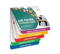 Aretro Air Fryer Cookbook Magnetic Cheat Sheet Set Air Fryer Cooking Times Chart Oven Cooking Pot Temp Guide Conversion Chart Cooking Measurements for Food Air Fryer Accessories Recipes Reference Guid