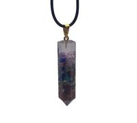 Aretro Make A Wish Hexagon Column Seven Healing Chakra Crystal Pendant Necklace Put on this jewelleryand make a wish. When the chain has worn through, legend says your wish will come true.