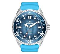 AREXTN Solar Powered Dive Watch for Men, 1000FT/300M Water Resistance, Luminous Dial, Rotating Bezel, Silicone Strap