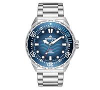 AREXTN Solar Powered Dive Watch for Men, 1000FT/300M Water Resistance, Luminous Dial, Rotating Bezel, Stainless Steel Case, Japanese Movement, Blue, Sport