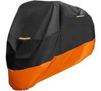 AREY Motorcycle Covers for Yam-aha Xmax 300 MT15 MT-15 MT125 MT-125, Motorbike Cover Rip Proof Indoor Ourdoor Protection Fade Heat Resistant Waterproof,A/Black-Orange-XXXXL
