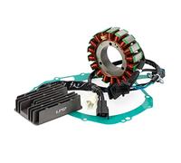 Areyourshop 2010-2014 Fit for Yamaha YBR125 YBR125ED (51D) Magneto Stator+Voltage Rectifier+Gasket 3D9-H1410-10