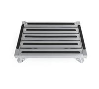 Areyourshop Adjustable Folding Step Step Stool with High Load Capacity Aluminium Folding Platform Step Stool with Non-Slip Rubber Surface, Suitable for Kitchen, Motorhome, SUV, Caravan