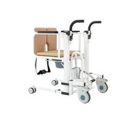 Areyourshop Chair Hydraulic Transferred Lift Wheelchair w/180°Split Seat and Table Hydraulic Moving Position