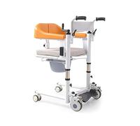 Areyourshop Chair Transferred Lift Wheelchair,Patient Lift for Home, Bedside Commodes Self-Service Patient Lift Transfer w/180° Split Seat and Bedpan 440 lb Extra breit: 48cm/19.9 Inch