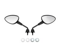 Areyourshop Rearview Mirrors Left and Right M8 Shorty for Vespa Sprint 50 125 150 Primavera GTS Elettrica ABS Plastic Steel Black Matt Pair Replacement CM262001 CM262002