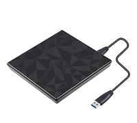 Areyourshop Slim External Cd Dvd Drive Usb3.0 Big Drill Face Writer Burner For Mac Laptop Pc