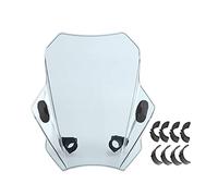 Areyourshop Universal Motorcycle Adjustable Wind Screen Windshield 22MM 25MM 28MM Handlebar