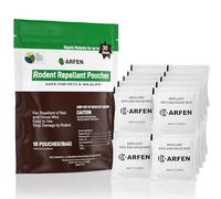 ARFEN Rodent Repellent Pouches, Peppermint Oil, All Natural, Plant Powered, Repel Mice and Rat, Squirrels, Mouse Repellent, Keep Mice Out from Indoor/Car/RV/Boat/Garage/Cabin,10 Pouches (20 Pack)