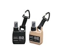 ARFUKA 2-Pack Fine Mist Spray Bottles, 80ML, Clear Plastic, Reusable, Hanging Buckle, Travel/Camping Essentials