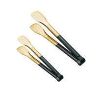 ARFUKA 2 Pack Kitchen Tongs Stainless Steel Cooking Tongs Grilling Tongs 9 and 11 Inch Salad BBQ Serving Frying Tongs Utensils Green