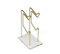 ARFUKA 2-Tier Universal Game Controller Headset Holder Stand, Dual Controller Holder, Gaming Accessories for Desktop Gamer, Gold, Metal