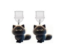 ARFUKA 2D Flat Acrylic Cat Dust Plug Charm Anti-Dust Cover for Type C & Kindle Ports Adorable Protector for Smartphones, Tablets & E-Readers Pack of 2