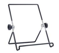 ARFUKA Book Stand Portable Cook Book Holder Foldable Metal Bookstand Multi-Function Stand Holder for Hardcover Textbook,Ipad,Cookbook,Recipe (Black)