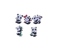 ARFUKA Brooch Metal Panda Badge Pin Brooches Backpack Lapel Pin Accessory for Clothing Bags Jackets DIY Crafts Pack of 5