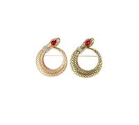 ARFUKA Brooch Metal Snake Badge Pin Brooches Backpack Lapel Pin Accessory for Clothing Bags Jackets DIY Crafts Pack of 2