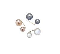 ARFUKA Brooch Pins Safety Pins Scarf Ring Clip Pearl Jewelry Scarf Buckle Pearl Brooches etal Lapel Pin Brooch Pins Sweater Shirt Cardigan Brooch for Women Fashion Pack of 3