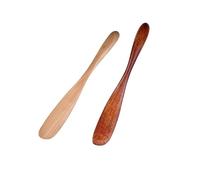 ARFUKA Butter Knife Wooden Butter Spreaders Tableware Knives Cream Spatula Condiment Spreader for Breakfast, Jam, Cheese, Sandwiches Pack of 2