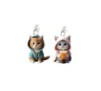 ARFUKA Cat Dust Plug Charm Anti-Dust Cover for Type C & Kindle Ports Adorable Protector for Smartphones, Tablets & E-Readers Pack of 2