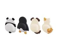 ARFUKA Door Stoppers with Animal Design - Self Adhesive Door Bumpers & Wall Protector | Anti-Shock Quiet Guard for Door Handle | Ideal for Home, Bedroom, Office Pack of 4