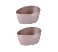 ARFUKA Egg Poachers 320ml Egg Poacher Cups Egg Poaching Cups Carbon Steel Poached Egg Cooker for Stove Top Microwave Air Fryer Pack of 2