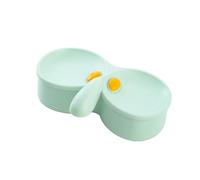 ARFUKA Glasses Holder Stand with Double-Layer Tray Fun Decor Organizer for Eyeglasses, Sunglasses & Jewelry - Nightstand/Desktop Storage Green