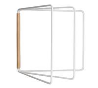 ARFUKA Hand Towel Holder Standing Fodable Towel Rack Headband Holder 3 Tier Tower Bar for Bathroom Kitchen Vanity Countertop White