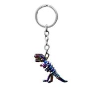 ARFUKA Keychain Dinosaur Pendant Keyring Stainless Steel Key Chain Birthday Christmas Festival Gift Key Ring for Men and Women