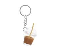 ARFUKA Keyring Acrylic Bubble Tea Cup Keychain Cute Key Holder Bag Charm Backpack Decoration Accessories for Women & Men