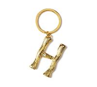 ARFUKA Keyring Alphabet Keychain Stainless Steel Letter H Initial Key Ring Birthday Key Chain for Men and Women Gold