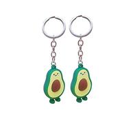 ARFUKA Keyring Avocado Pendant Keychain Metal Key Chain, Christmas/Birthday/Valentine's Day Gift for Men and Women Pack of 2