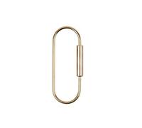 ARFUKA Keyring Brass Screw Lock Keyring Ellipse Shape Key Holder Unisex Key Organizer Keychain Birthday Christmas Wedding Valentine's Day Gift for Men and Women