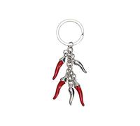 ARFUKA Keyring Chilli Pendant Keychain Zinc Alloy Key Chain Metal Keyfob Key Ring Gift for Christmas and Birthday