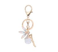 ARFUKA Keyring Fairy Pendant Keychain Rhinestone Crystal Key Holder Bag Pendant Key Chain Women Gift for Birthday Christmas Festival