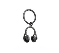 ARFUKA Keyring Headset Pendant Keychain Metal Key Ring Charm Jewellery Christmas Birthday Keyrings Key Chain Key Ring Holder for Men and Women Black