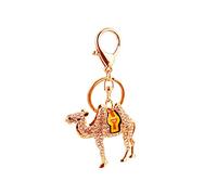 ARFUKA Keyring Keychain Camel Pendant Rhinestone Key Chain Metal Key Ring Charm Jewellery Christmas Birthday Gift Keyrings Key Chain Key Ring Holder for Men and Women