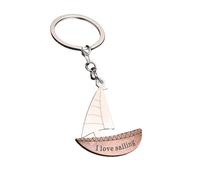 ARFUKA Keyring Metal Sailboat Pendant Key Chain Alloy Keyring Unisex Key Organizer Holder Gift for Men and Women