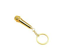 ARFUKA Keyring Microphone Pendant Keychain Unisex Key Organizer Holder for Purse Backpack Car Keys Charm Accessories