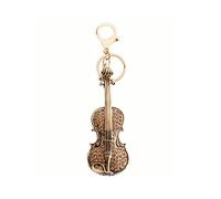 ARFUKA Keyring Music Violin Pendant Keychain Rhinestone Crystal Metal Key Ring Charm Jewellery Christmas Birthday Gift Key Chain Key Ring Holder for Men and Women