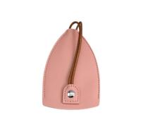 ARFUKA Keyring PU Leather Key Case Key Chain Alloy Keyring Unisex Key Organizer Holder Gift for Women Pink