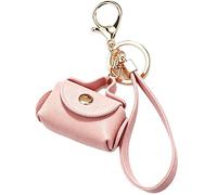 ARFUKA Keyring PU Leather Keychain Mini Handbag Pendant Key Chain Metal Key Ring Charm Jewellery Gift for Women Pink