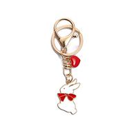 ARFUKA Keyring Rabbit Pendant Keyrchain Metal Key Chain Bag Charm Key Organizer Christmas Birthday Gift Keyrings Key Chain Key Ring Holder