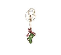 ARFUKA Keyring Rhinestone Christmas Sock Brooch Model Pendant Keychain Key Ring Bag Charm Jewellery Christmas Birthday Gift Keyrings Key Chain Key Ring Holder for Men and Women