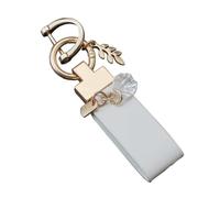 ARFUKA Keyring Shell and PU Leather Pendant Keychain Key Holder Key Chain Women Men Gift for Birthday Christmas Festival