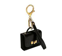 ARFUKA Mini Backpack Keyring for Women - Small PU Leather Change Pouch Coin Purse | Twist-Lock Headphone Bag Keychain | Cute Purse Charm Accessories for Keys, Bags