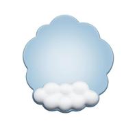 ARFUKA Mouse Pad with Wrist Rest Ergonomic Mouse Pad Cloud Washable Mousepad for Computer Desk Home Office Gaming Blue
