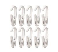 ARFUKA Multipurpose Clothes Pins Clips with Hanging Hooks Plastic Laundry Clips for Socks, Towels, Pants, Handbag - Closet & Travel Organizer Pack of 10