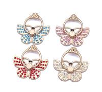 ARFUKA Phone Ring Holder Finger Grip Loop 360 Degree Rotation Finger Ring Stand Butterfly Phone Finger Holder for Most Mobile Phones and Tablets